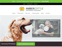 Tablet Screenshot of ambercottle.com